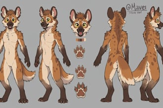 draw furry reference sheet furry character reference sheet furry nsfw fursona