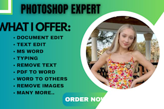 create quick photoshop text edit document management ms word doc image editing