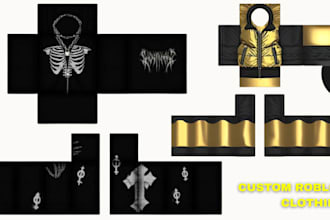 design custom roblox clothing template, ugc outfits, roblox shirt avatar wear