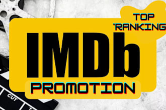 promote your imdb profile, imdb page and improve starmeter for visibility