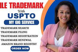 professionally search, prepare, and file your uspto trademark