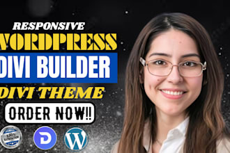 create, design, develop, fix, customize wordpress divi website and divi theme