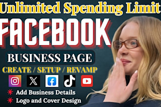 do facebook business page setup and create, social media page setup, ad account