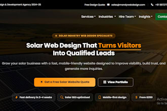 solar website roofing website construction website plumbing website handyman
