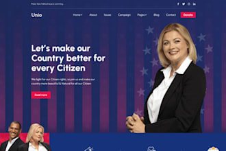 build political website political campaign website election website donation