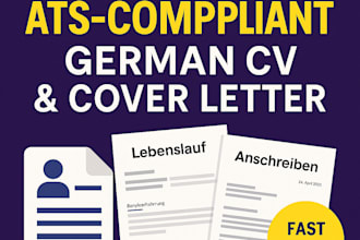 offer you ats complaint german cv lebenslauf bewerbung writing cover letter