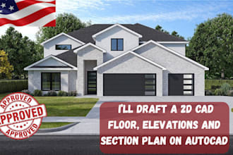 do architecture 2d floor plan, 3d model, blueprint chief architect in autocad