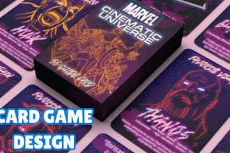 design custom card game design game box playing card tuck box board game design