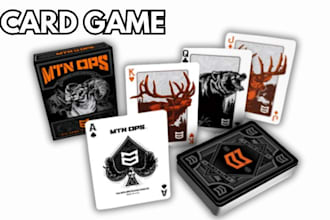 design custom card game design game box playing card tuck box board game design