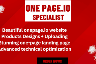 onepage io website design product uploading onepageio landing page design