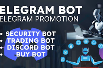 create telegram bot for your telegram group, discord bot