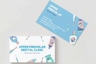 design a business card for your dental practice