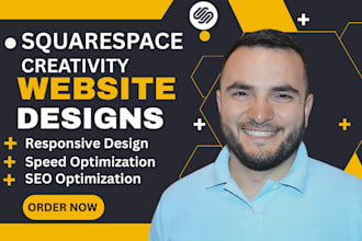 build modern squarespace website design or redesign and website development
