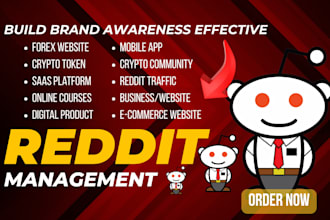 do reddit post management for crypto ai  app saas website