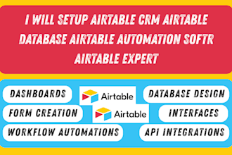 setup airtable crm airtable database airtable automation softr airtable expert