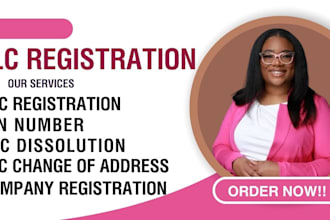 do US llc company registration, llc amendment, dissolve llc, us bank account
