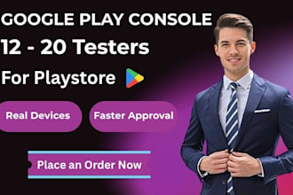provide real 12 testers or 20 testers for google play console closed testing
