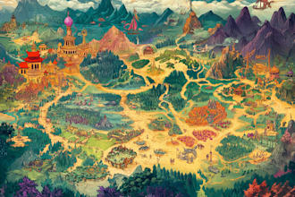 create a custom fantasy map based on your imagination