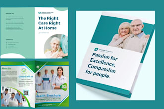 design group home, home care, healthcare, daycare brochure, flyer or website
