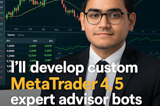 develop custom metatrader 4,5 expert advisor bots in mql4, mql5
