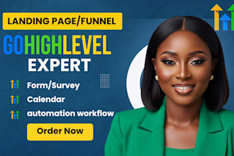 go high level expert for ghl landing page, gohighlevel landing page sales funnel