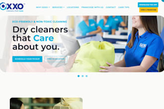 build wix wordpress laundry website dry cleaning website  janitorial website