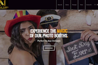 do photo booth website 360 photo booth party rental event photography website