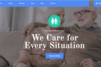 build squarespace home care website medical senior care healthcare nursing care