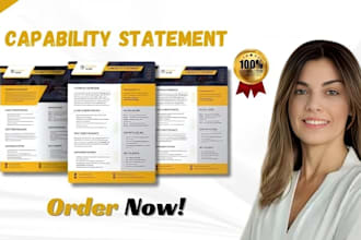 design professional government capability statement capability statement