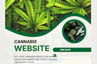 design cbd shopify store vape website cannabis store hemp dropshipping cbd store