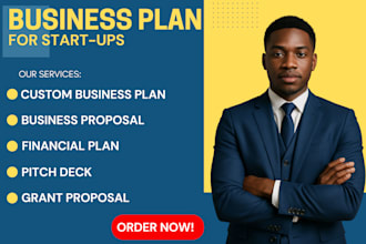 write and enhance a professional business plan with financials, swot, and pitch