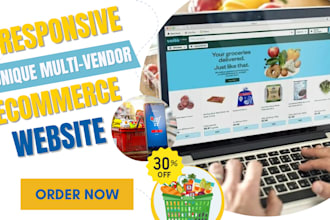 build unique multivendor ecommerce website grocery store food gourmet store