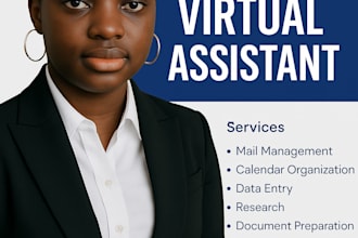 be your organized and detail oriented virtual assistant