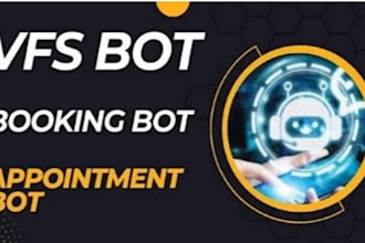 develop booking bot vfs, appointment bot, vfs appointment bot