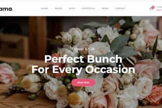 flower website flower store flower shopify store florist website dropshipping