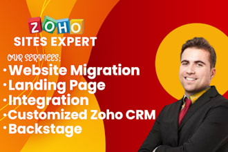 setup zoho sites, zoho CRM, zoho booking, zoho developer, zoho creator