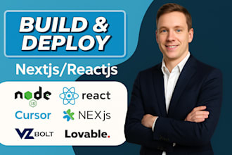 build react nextjs saas lovable ai replit v0 web app stripe integration bolt new
