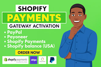 shopify payment,payment gateway,paypal integration,stripe setup,wise payment set
