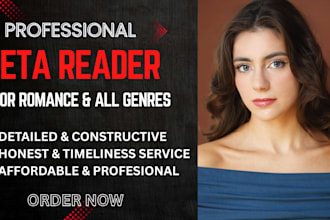 beta read romance, sci fi, fantasy, or thriller books with honest feedback
