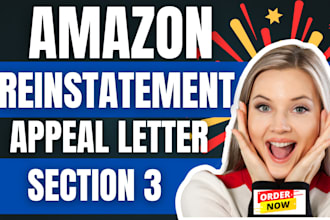 do amazon section 3 suspension violation reinstatement amazon appeal letter