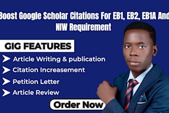 write and publish peer reviewed articles with citations for eb1a,eb1,niw