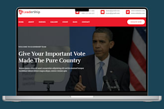 build political website political campaign website candidate website donation