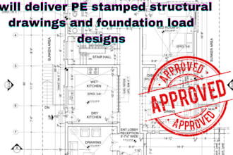 pe stamped structural drawings, foundation load calculations, permit plans