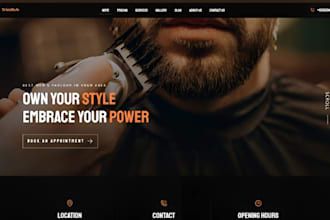design elegant beard care website beard oil shopify store barbershop website