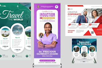 design ebook, trifold brochure, business card, flyer, poster, banner, one pager