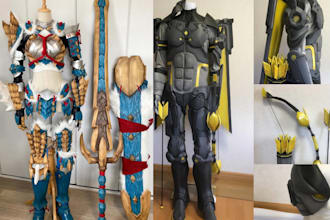 3d cosplay creation 3d wearable full knight armor 3d helmet 3d mask 3d printing