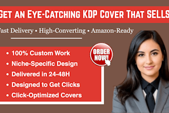design eye catching kindle ebook, paperback and amazon kdp book cover that sell