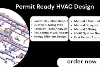 cooling, heating load calculation, hvac design, manual j d s for permit