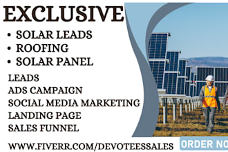 generate solar leads roofing solar panel solar appointment auto pilot leads