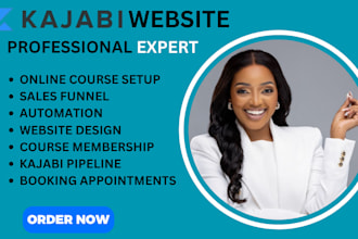 kajabi website design kajabi website redesign sales funnel thinkific podia
